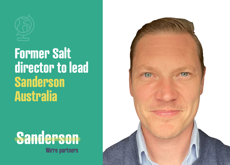 Former Salt director to lead Sanderson Australia